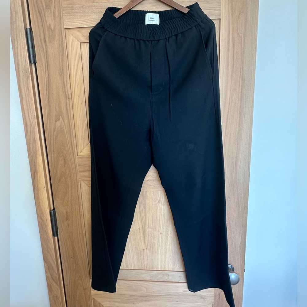 Ami paris (Alexandre Mattiussi) jogger wool Black pants